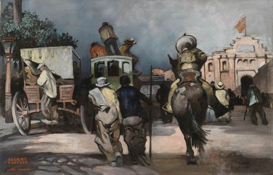 ALBERT ALEXANDER SMITH (1896 - 1940) Untitled (Madrid Street Scene).